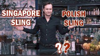 Jak zrobić Singapore Sling i przepis na Polish Sling - klasyczne drinki z ginem i wiśniówką