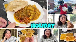 Pakistani Special Halwa Puri Breakfast | Holiday Special Vlog in UK