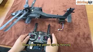 How to Calibrate F11 S AH64 Apache RC Helicopter | Stirlingkit