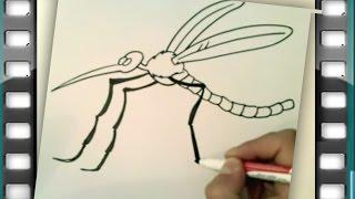 como desenhar um mosquito | como desenhar um mosquito passo a passo