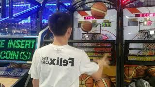 [WORLD RECORD 2020 ] Street Basketball Jr. Arcade - Two-handed 1235 HIGHEST RECORD 籃球機雙手全球最高紀錄