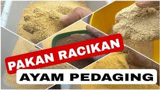 cara membuat pakan ayam pedaging 