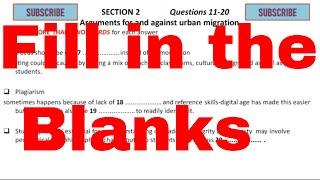 The IELTS listening fill in the blanks only practice test