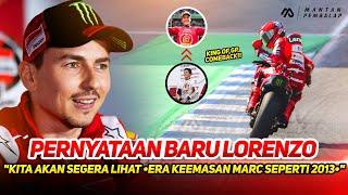 JORGE LORENZO KEMBALI BEBERKANERA KEEMASAN MARC MARQUEZ AKAN SEGERA KEMBALI SEPERTI ERA 2013~Mantab