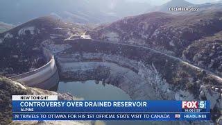 Controversy Over Drained Reservoir