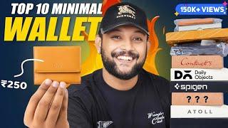 Top 10 Minimal WALLETS for Men UNDER 500 ON AMAZON  Wallet Haul Review 2024 | ONE CHANCE