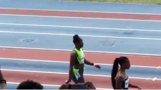 Watch Shericka Jackson Beaten Over 400m VS Shamier Little Miramar invitational 2023 #trackandfield