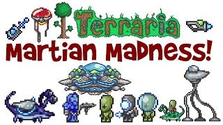 Terraria Martian Madness! Probe spawn, saucer boss, invasion, drops, guide/tips! (PC 1.3 + others)