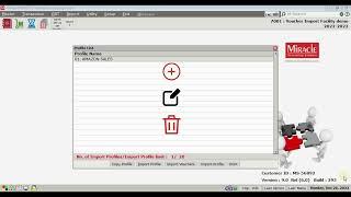 Voucher Import Facility in Miracle Accounting Software 1080p