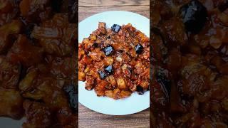 أسهل وصفة باذنجان مع طماطم بدون لحم بدون فرن - Easiest Way To Make Eggplant With Tomato