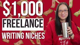 How to make money writing online| $1,000 writing niches for you to earn money