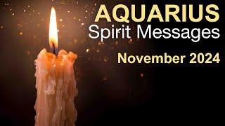 AQUARIUS SPIRIT MESSAGES "THE PATH YOU ARE ON IS BLESSED" November 2024 #tarotreading #spiritmessage