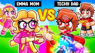 Techys DAD Vs Emmas MOM In Roblox Rivals...