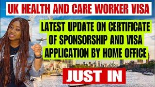 Latest Home Office Update on Certificate of Sponsorship (CoS) for Care Workers & Senior Carers SOLD