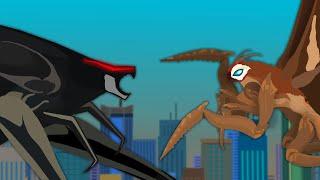 Male MUTO vs Mothra  |  EPIC BATTLE  |  Monsterverse Pivot Animation