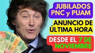  IMPORTANTE AVISO de MILEI y ANSES sobre el AUMENTO y BONO DE FIN DE AÑO para JUBILADOS  PAMI