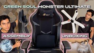 Unboxing & Complete Assembly in 5 Easy steps of Green Soul Monster Ultimate Gaming Chair