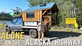 Driving my Old Ford Diesel Truck 2,000 miles through the Wilderness| Solo on the Alaska Highway