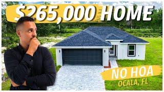 Affordability is KING: Brand New Home in Ocala, Florida for $265,000!! NO HOA/CDD