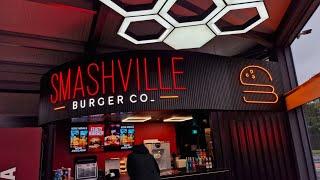 SMASHVILLE BURGER CO_ This in a patrol station in Oldham! Delicious Burgers with cheese fries