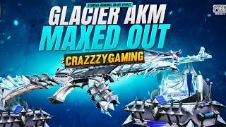 NEW AKM GLACIER MAXOUT | ULTIMATE MYTHIC |CRATE OPENING PUBG/BGMI