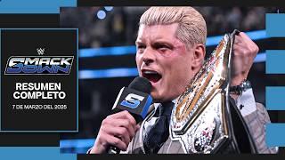 WWE SmackDown 7 Marzo 2025 - Resumen Completo en Español