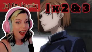 Jujutsu Kaisen 1x2&3 Reaction | Let's Meet Nobara!