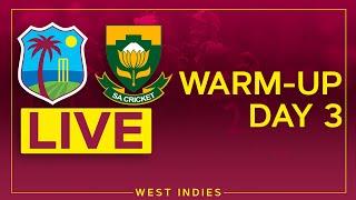  LIVE | West Indies Championship XI v South Africa | Warm-Up | Day 3