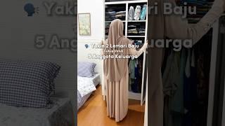 Tips agar lemari baju cukup tuk semua anggota keluarga #iburumahtangga #momlifetips #homedecor