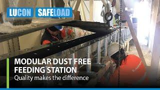 SafeLoad - a modular dust free conveyor belt feeding station