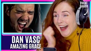 Metal Amazing Grace! Epic Brazilian Singer | Dan Vasc -  Metal Cover | Vocal Coach Reacts & Analysis