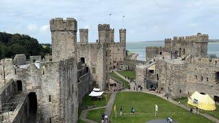 Wales Caernarfon Castle is a medieval FORTRESS! World Tour Day 43