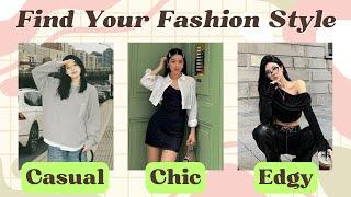 Which Fashion Style Suits You?  Casual, Chic, or Edgy? | Fun Aesthetic Quiz