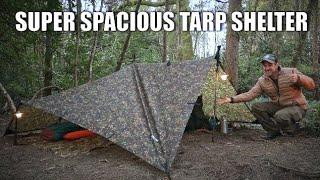 SO SPACIOUS -This could be my new favourite tarp shelter