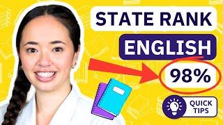 How To Get a State Rank in English in 2025 (9th in NSW)