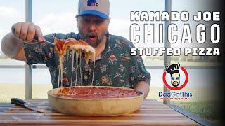 Trying to Make Giovani's Chicago Stuffed Pizza in the Kamado Joe...Trying.