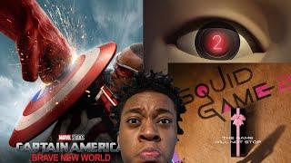 Shmac Reacts To Captain America: BNW & Squid Game: Season 2 Trailers!!