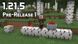 News in Minecraft 1.21.5 Pre-Release 1