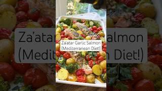 Za’atar Garlic Salmon Recipe (Mediterranean Diet Recipe!)