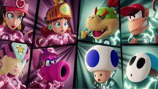 Team Daisy VS Team Bowser Jr (Mario Strikers Battle League)