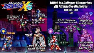 Megaman / Rockman X5: TODOS los Diálogos ALTERNATIVOS (1/2) | 8 JEFES y el Virus Sigma - Loquendo