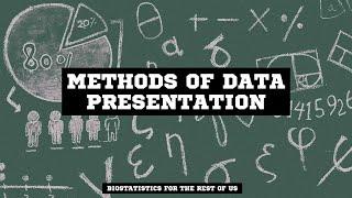 Methods of presentation of data: An introduction and beginner level tutorial