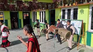 Dhime solo with newari dance || performance by music department of PSBS