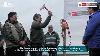 Instalación de estación flotante Lago Chinchaycocha