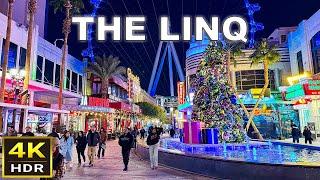 [4K HDR] The LINQ Las Vegas Walking Tour | December 2024 | Las Vegas Strip