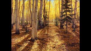 How to draw birches in close-up|bright,positive autumn landscape #painting #lessons #art #draw