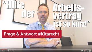 #Kitarechtler.de Folge 152 - "Hilfe, mein Erzieher-Arbeitsvertrag ist so kurz!" - Kein Problem!