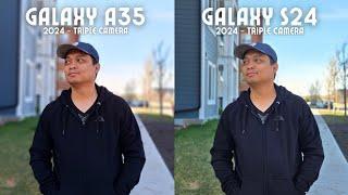 Galaxy A35 vs Galaxy S24 camera comparison! This will save you money!