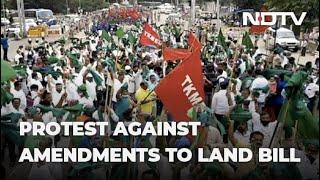 Congress vs JDS In Karnataka Amid Farmers' Protest Over Land Reforms Act