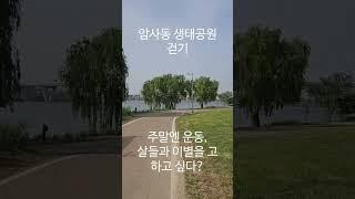 암사동 생태공원 및 한강겉기,3시간째 걷는중입니다^^